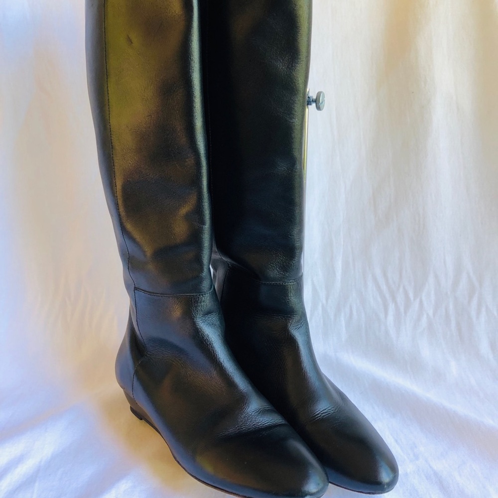 Loeffler Randall Matilde black leather high boots